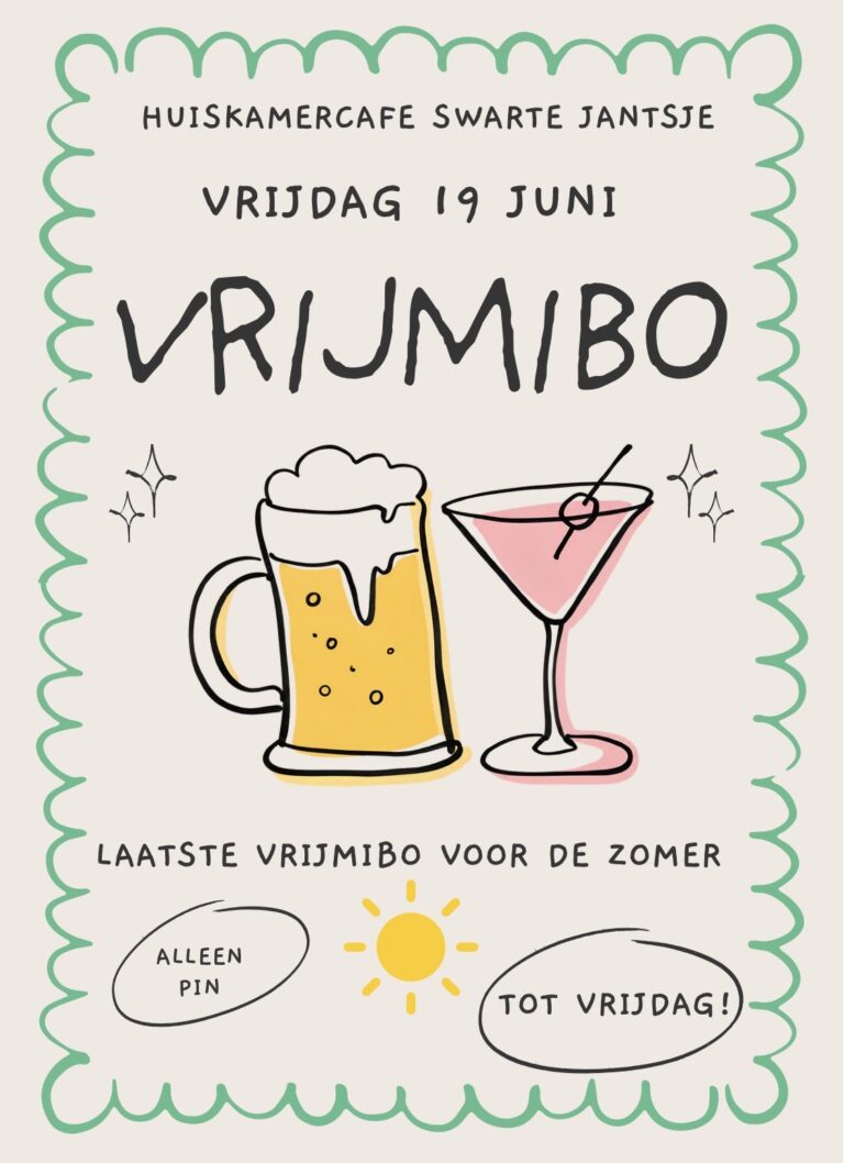 Laatste VrijMiBo voor de zomer vrijdag 19 juni 17.00!